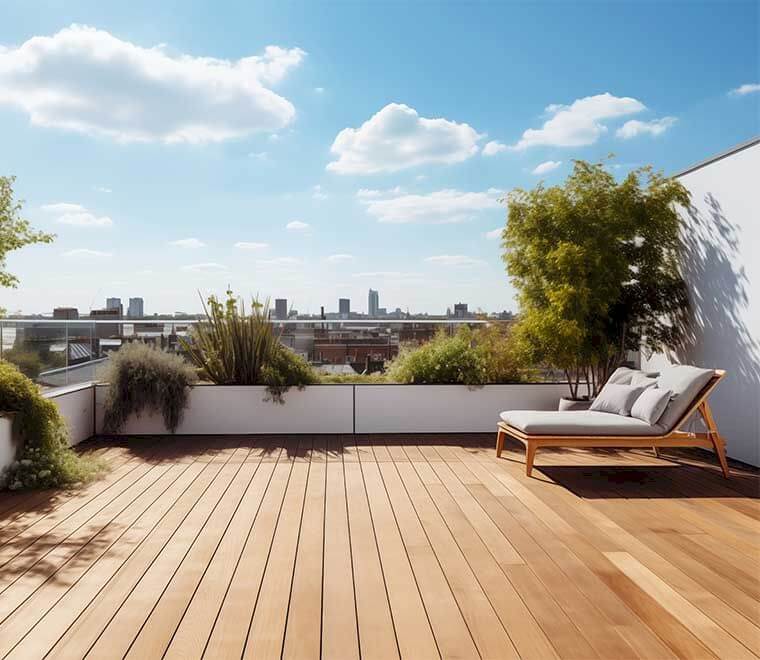 Simulador de preço para a construção de terraço em Portugal
