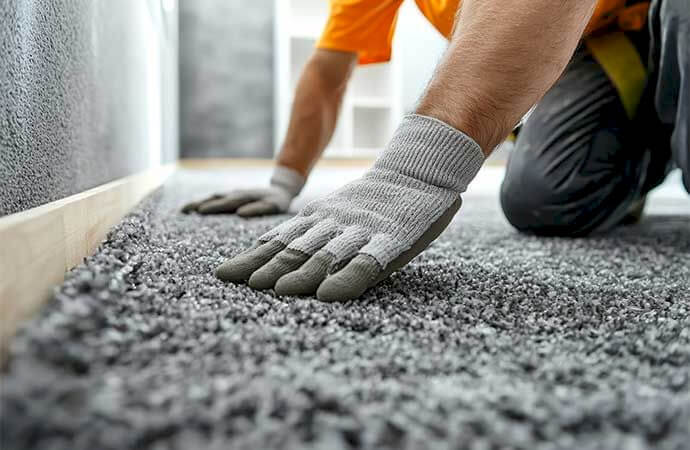 Fases de um projeto de instalação de alcatifa em Portugal