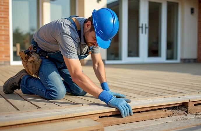 Fases de um projeto de instalação de terraço composto